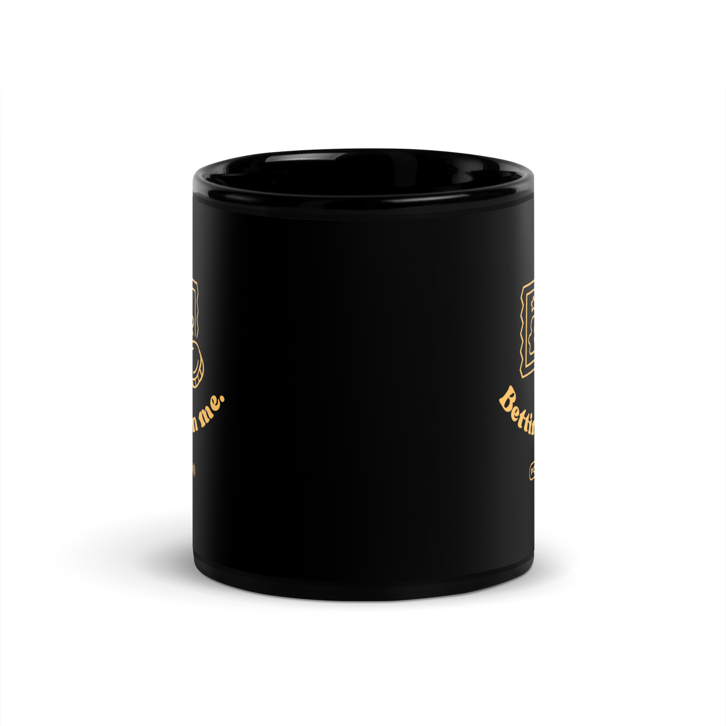 BOM Black Glossy Mug