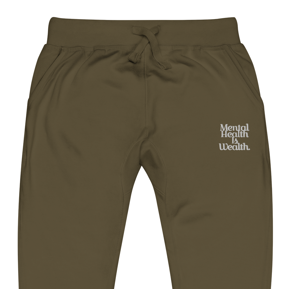 MENTAL HEALTH IS WEALTH Unisex sweatpants