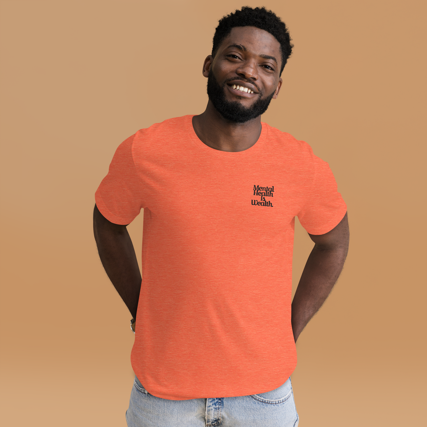 MENTAL HEALTH IS WEALTH Unisex t-shirt