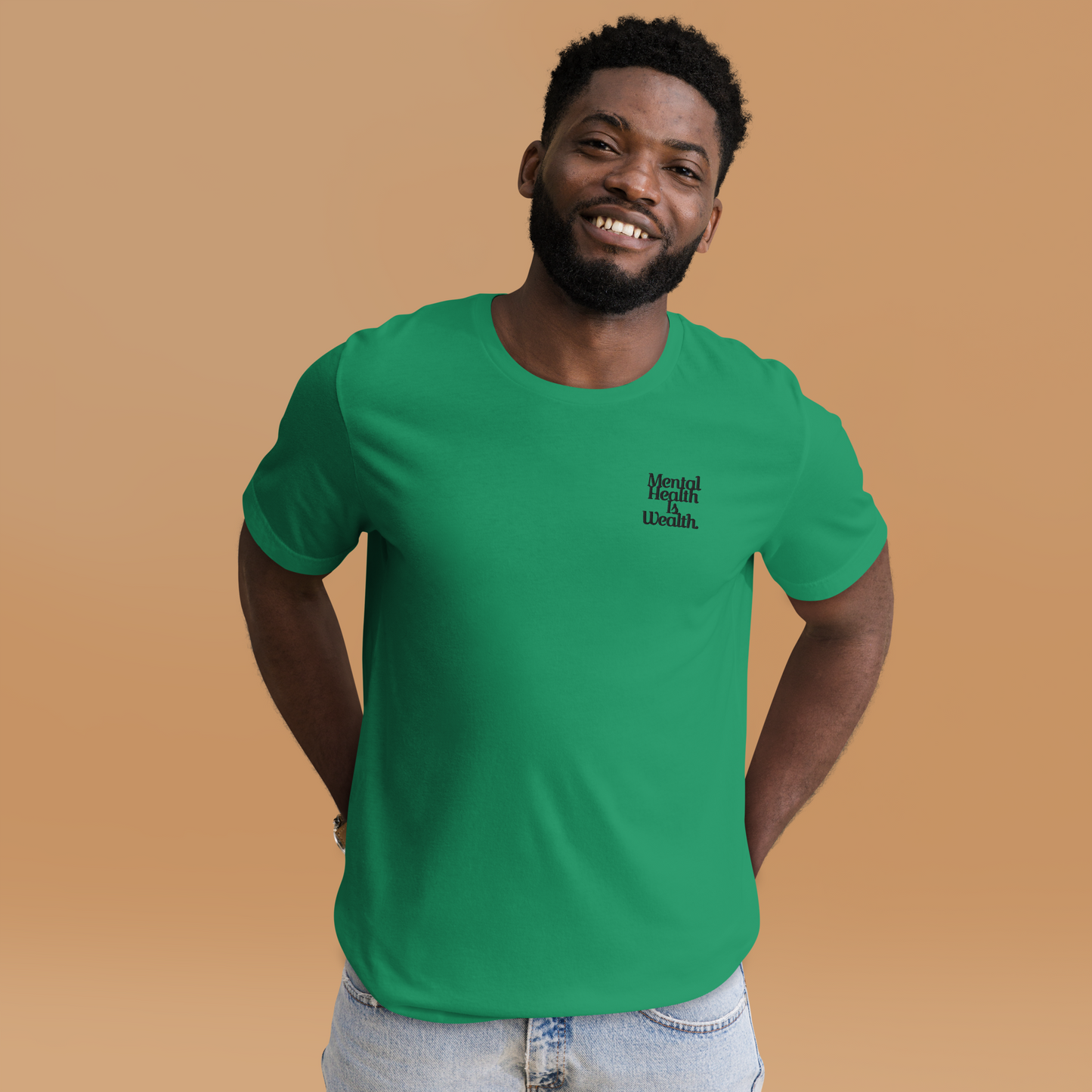 MENTAL HEALTH IS WEALTH Unisex t-shirt