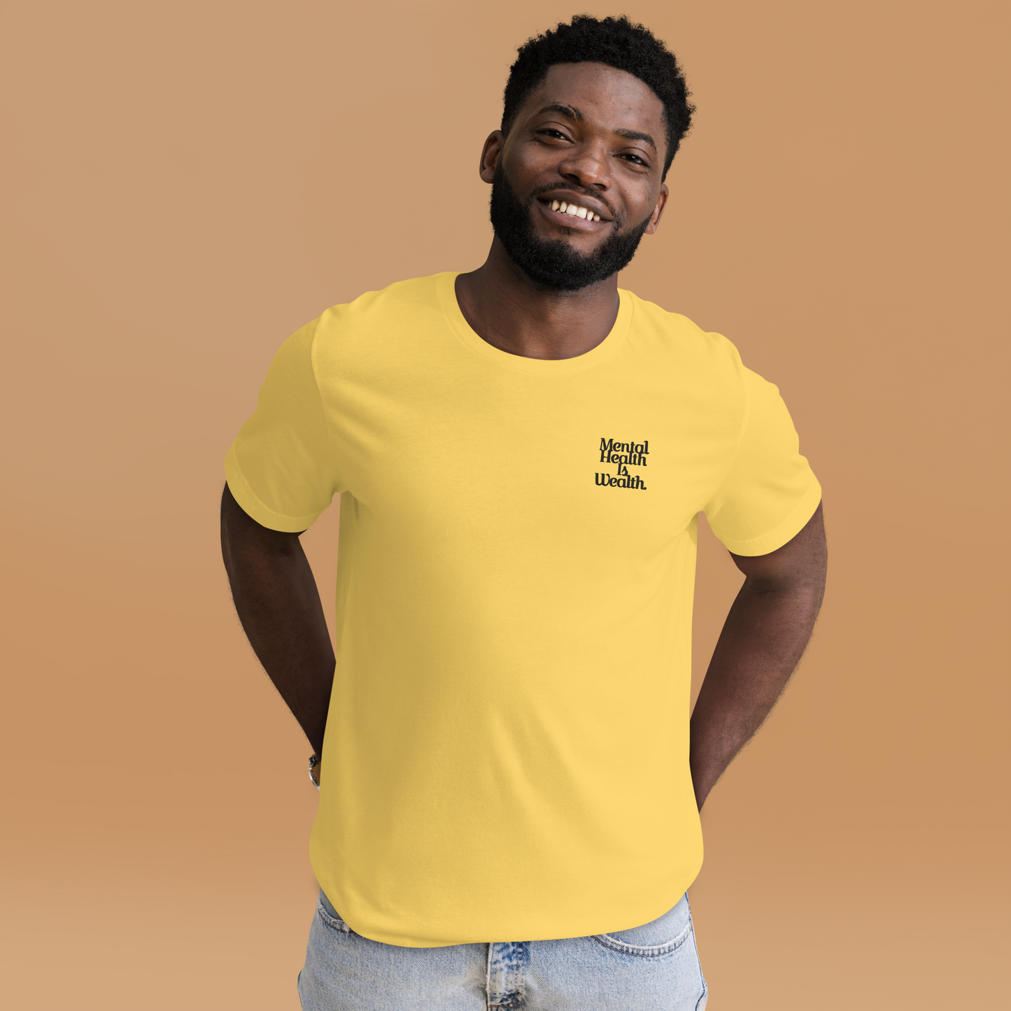 MENTAL HEALTH IS WEALTH Unisex t-shirt
