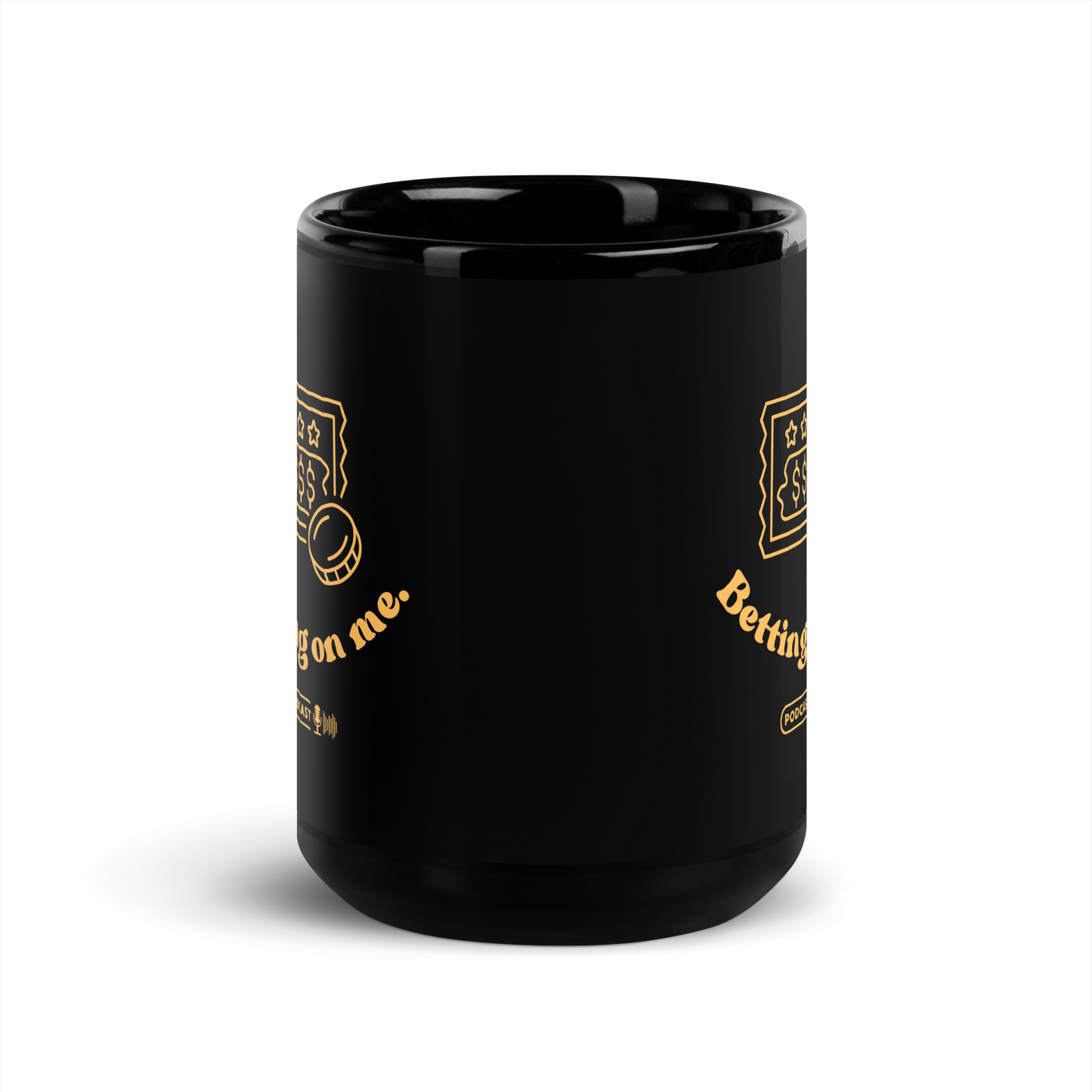 BOM Black Glossy Mug