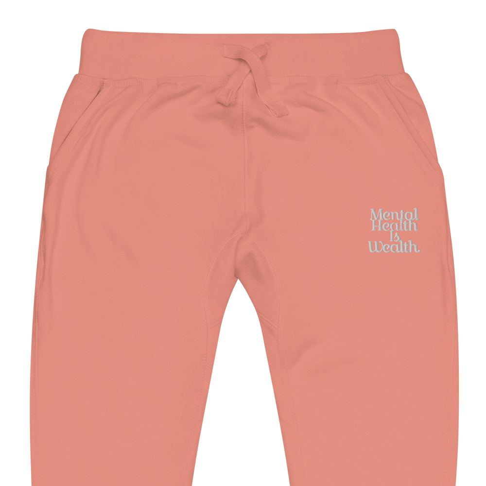 MENTAL HEALTH IS WEALTH Unisex sweatpants