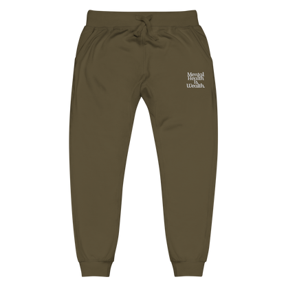 MENTAL HEALTH IS WEALTH Unisex sweatpants