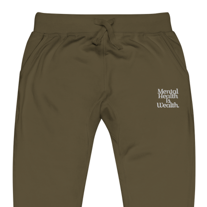MENTAL HEALTH IS WEALTH Unisex sweatpants