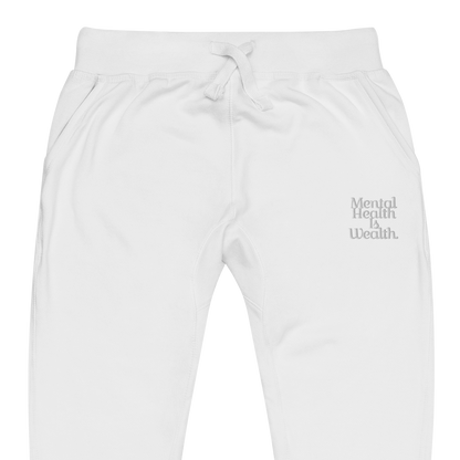 MENTAL HEALTH IS WEALTH Unisex sweatpants