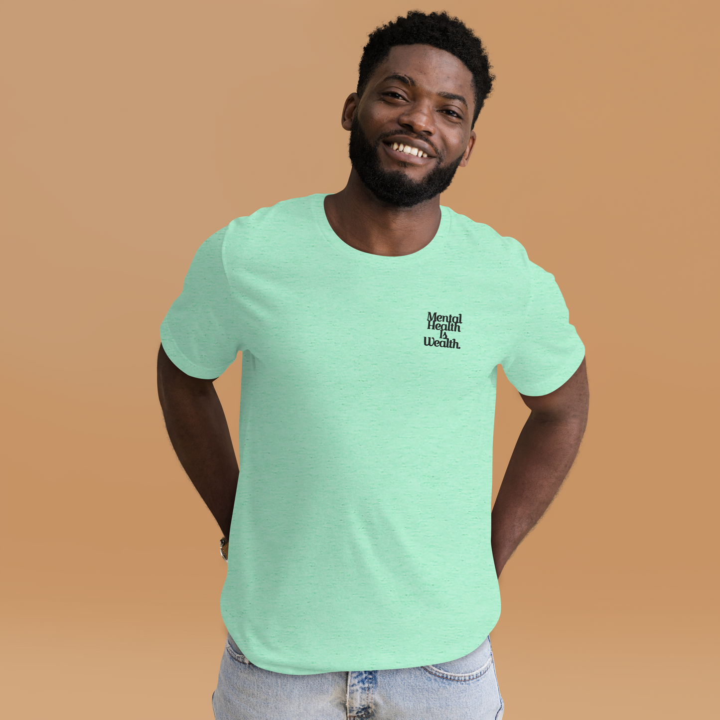 MENTAL HEALTH IS WEALTH Unisex t-shirt